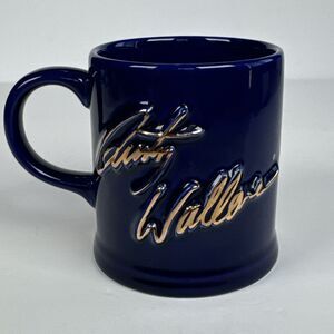 Nascar Rusty Wallace #2 embossed 3D gilded signature‎ Blue Gold Coffee Cup Mug